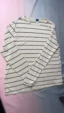 Old Navy Luxe Women's Long-Sleeve Striped T-Shirt XS